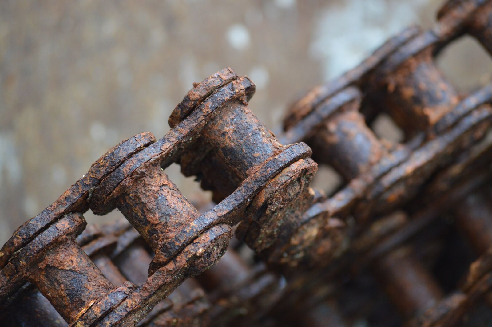 Nikon D3200 sample photo. Rust, chain, metal photography