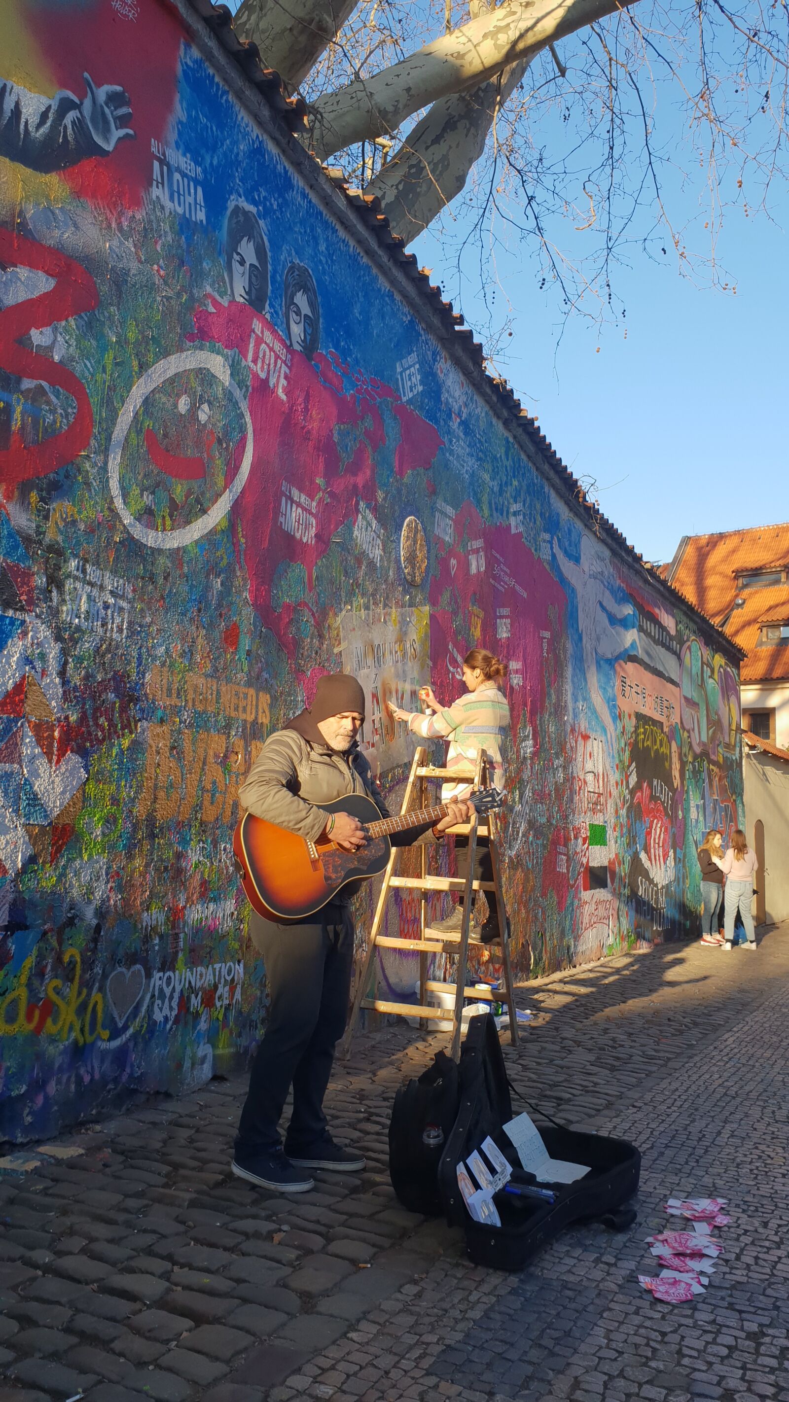Samsung Galaxy S9 sample photo. Lennon wall, street art photography