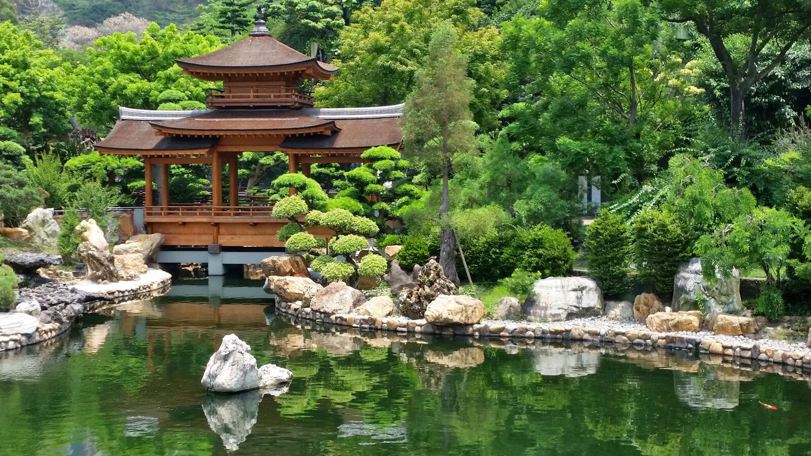 Samsung Galaxy S5 sample photo. Japan, garden, temple photography