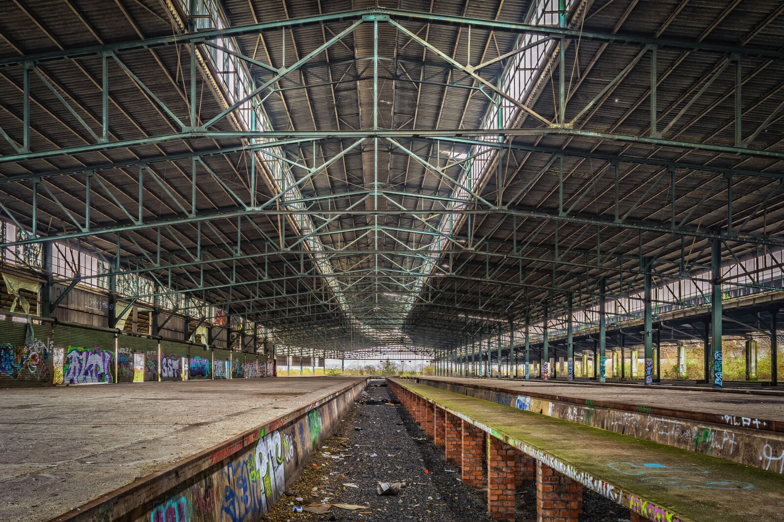 Nikon D3300 sample photo. Railway station, lost places photography