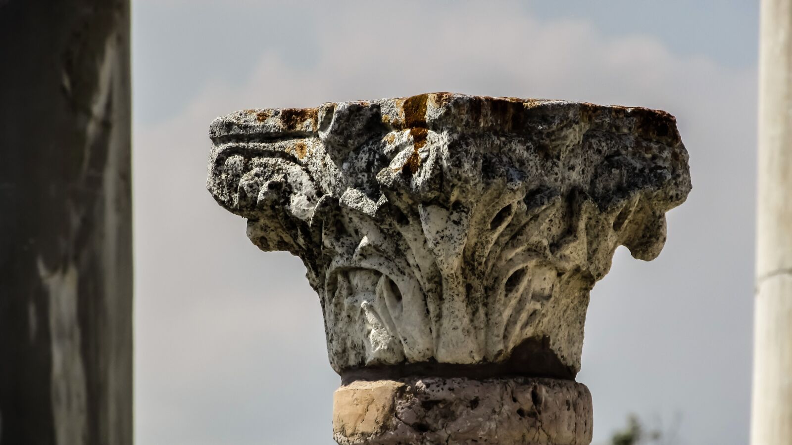 Canon PowerShot SX400 IS sample photo. Cyprus, salamis, pillar photography