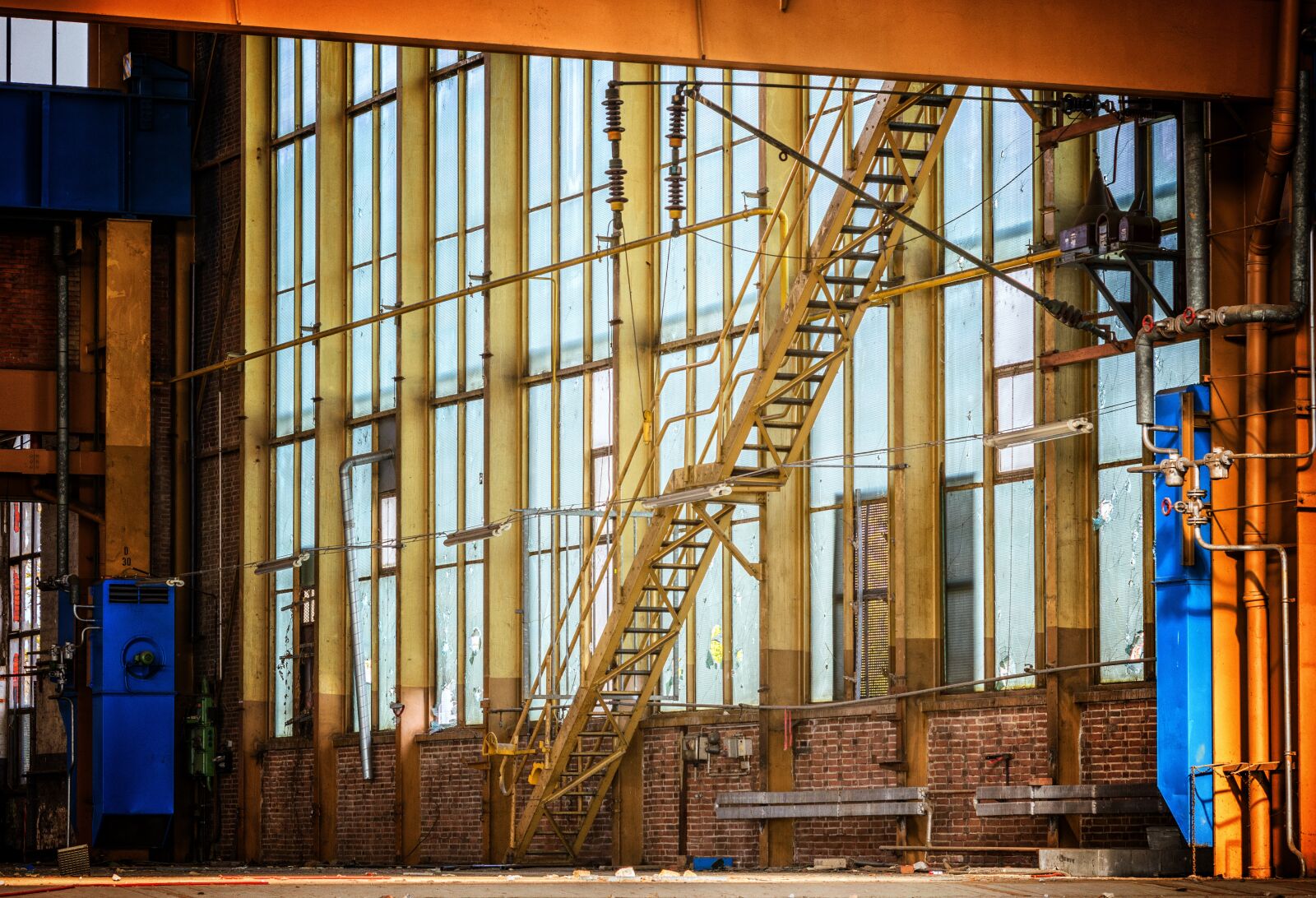 Nikon D3300 sample photo. Stairs, factory, lost places photography