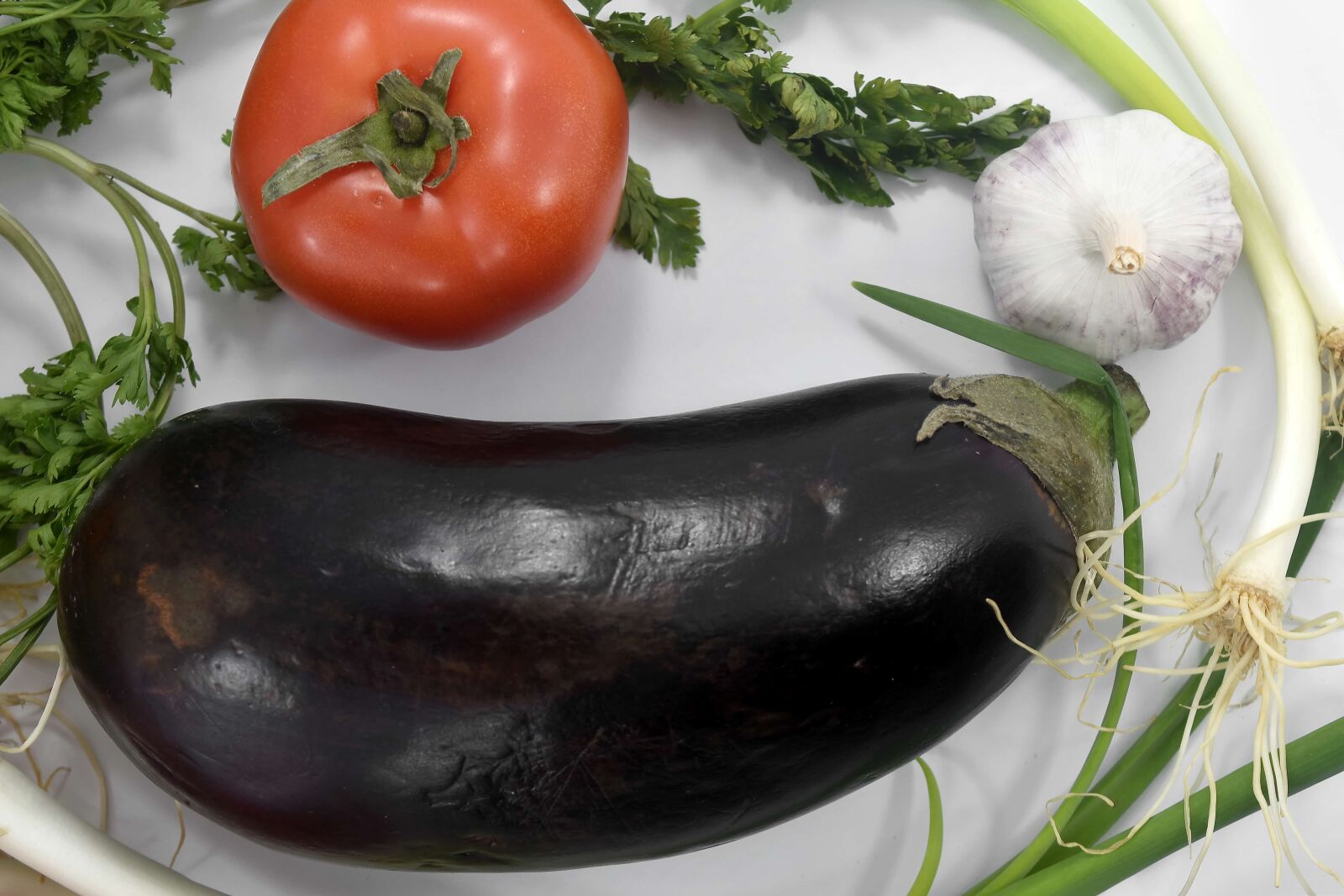 Nikon D5500 sample photo. Chives, eat, eggplant, fresh photography