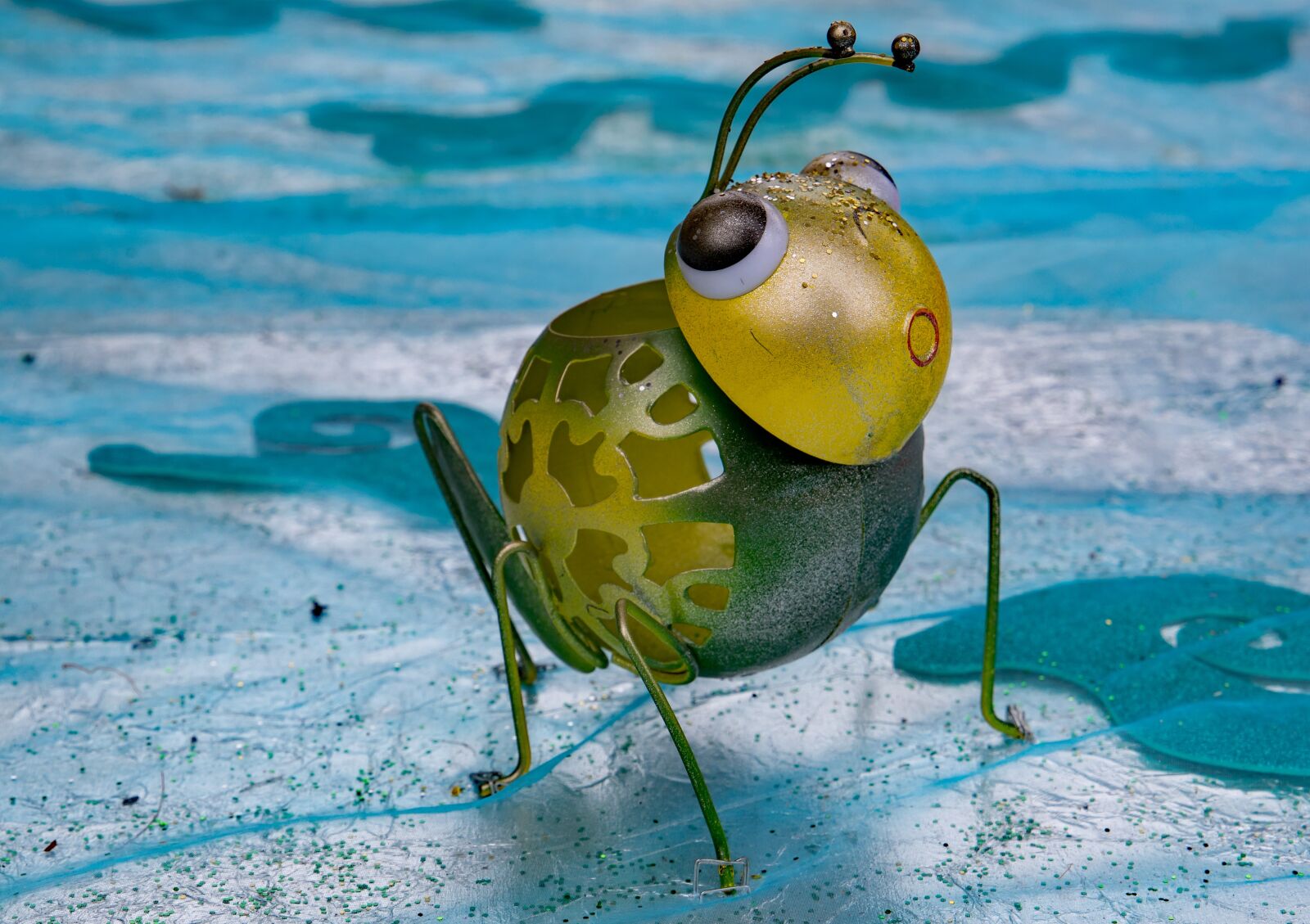 Canon EOS 6D Mark II sample photo. Art, beetle, blue photography