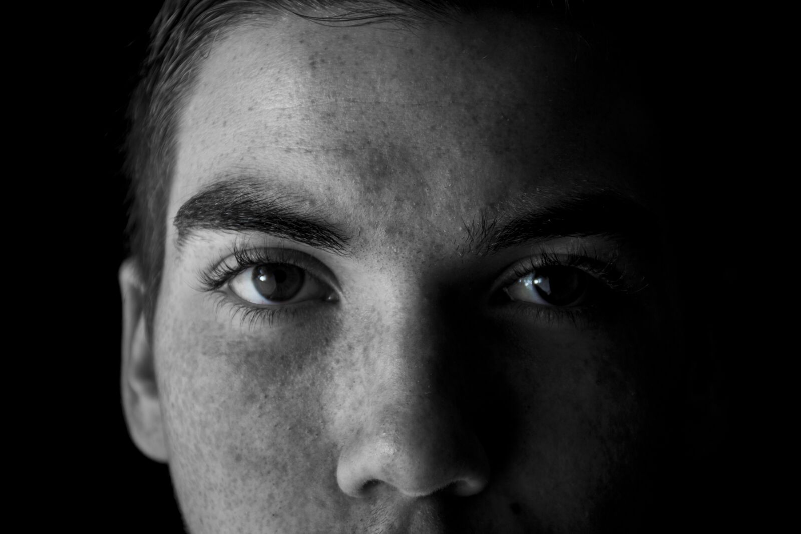 Nikon D5600 sample photo. Look, young, black white photography