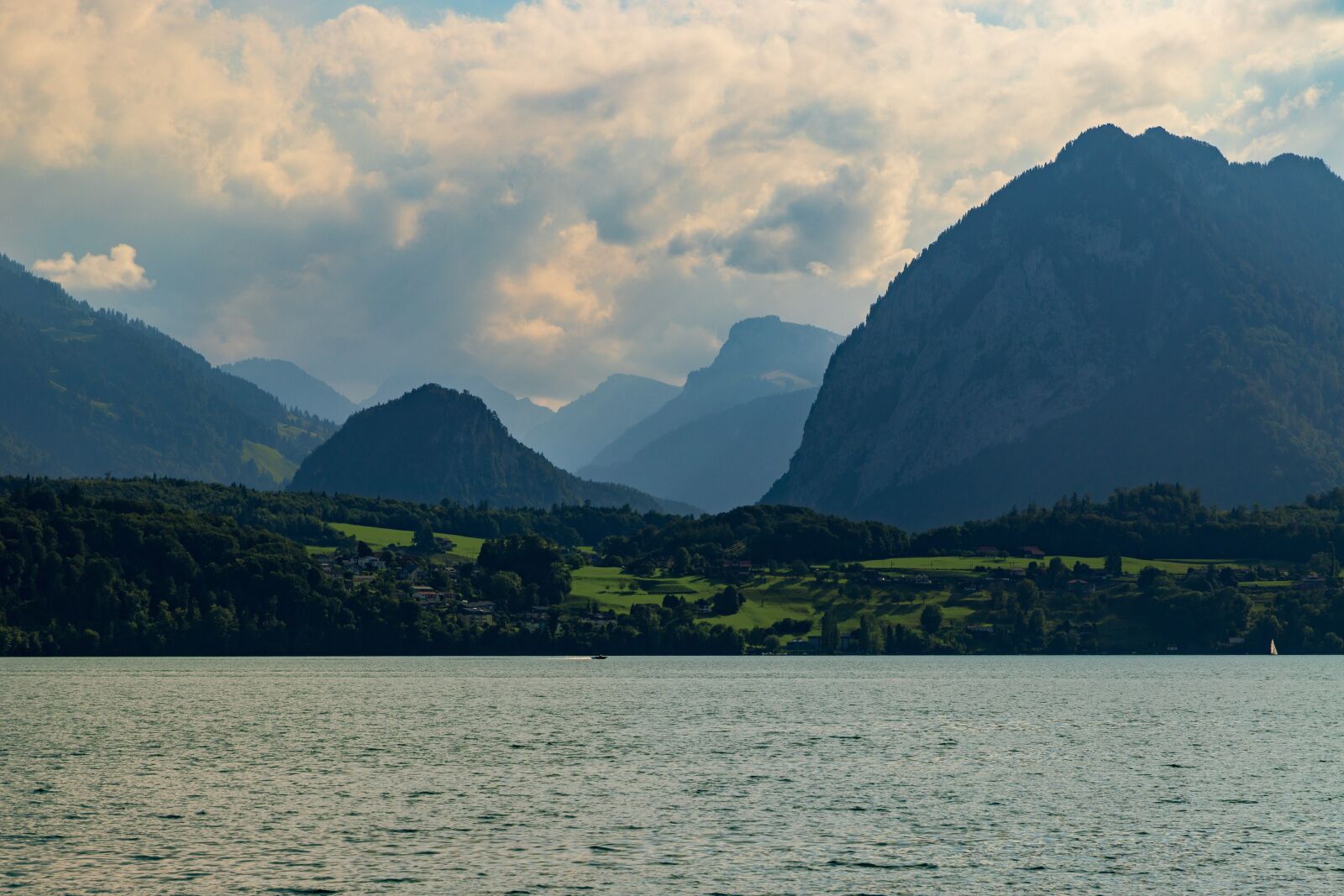 Canon EOS 6D Mark II sample photo. Lake thun, lake, mountains photography