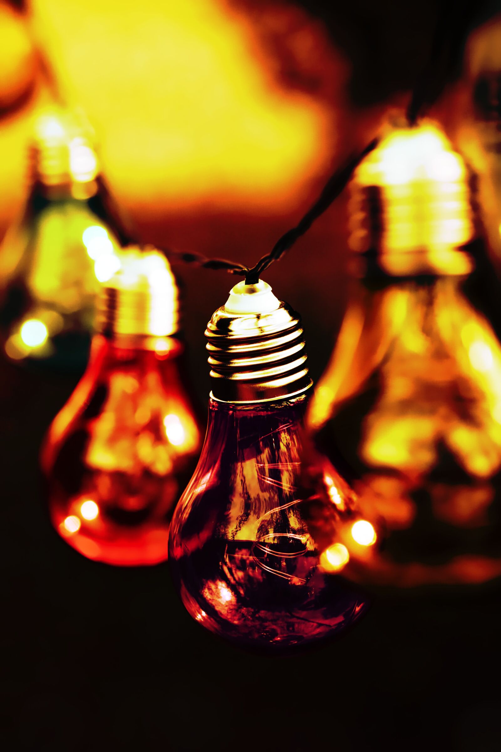 Nikon D7200 sample photo. Light bulbs, colorful, lamps photography