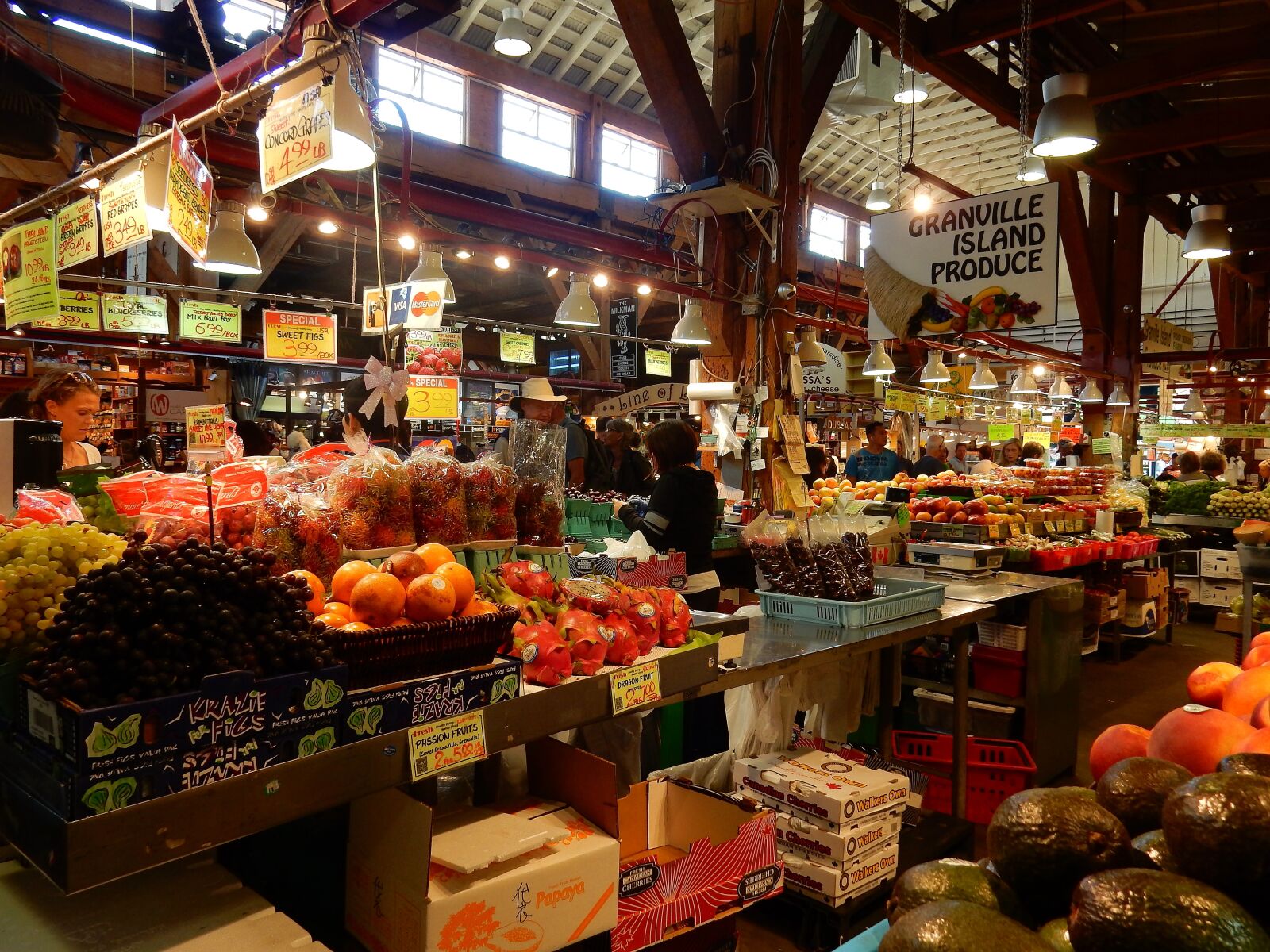Nikon Coolpix S9900 sample photo. Public market, granville island photography