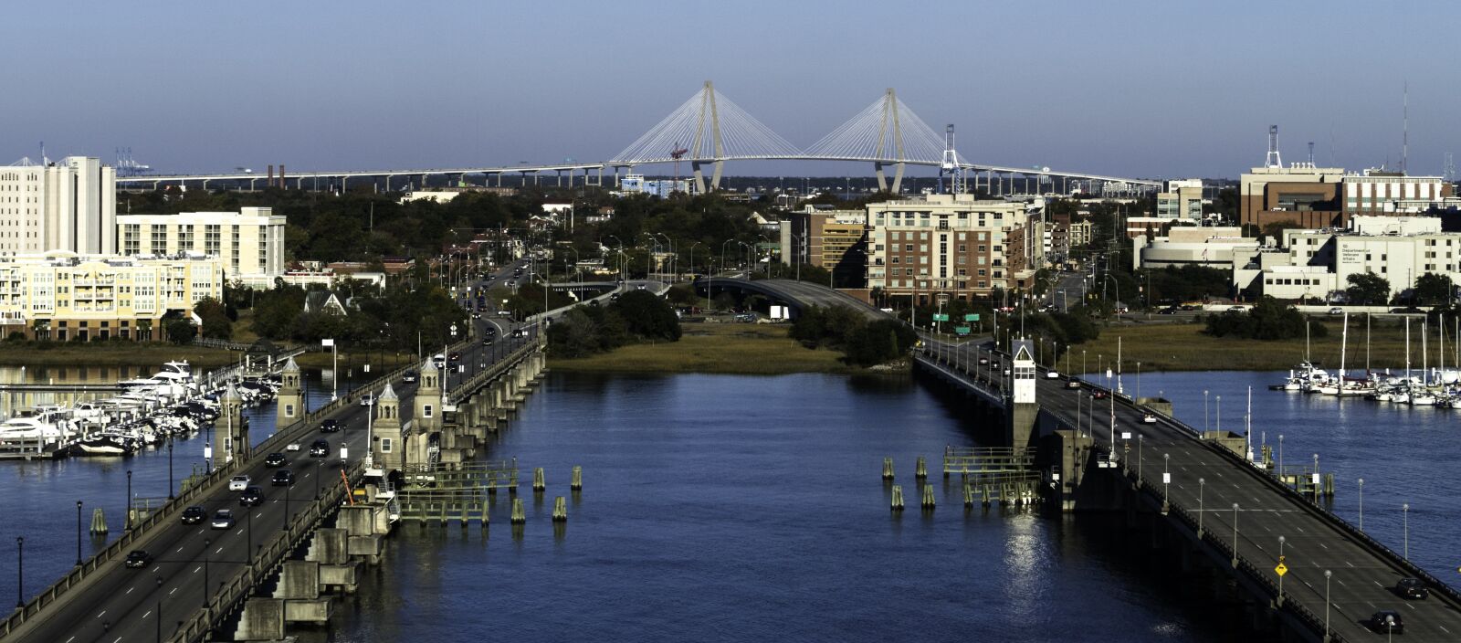 Panasonic Lumix DMC-FZ1000 sample photo. Charleston, south carolina, bridges photography