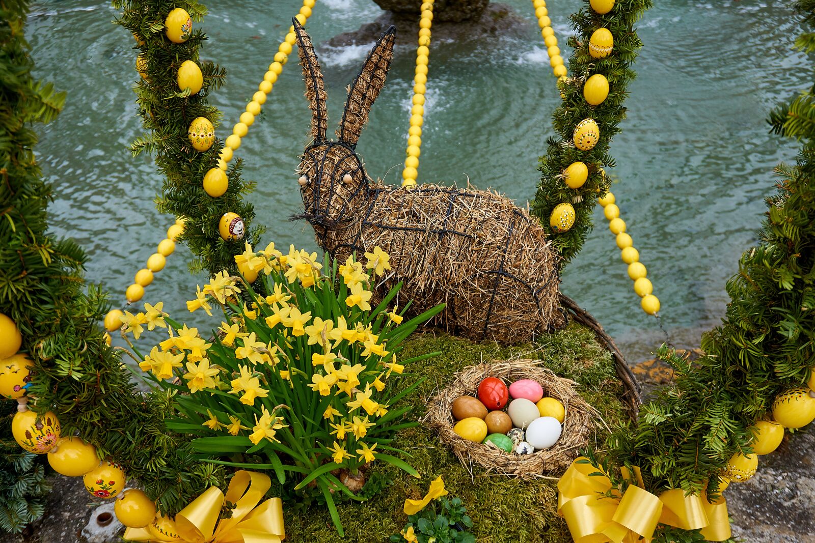 Sony a6000 sample photo. Easter well, bieberbach, easter photography