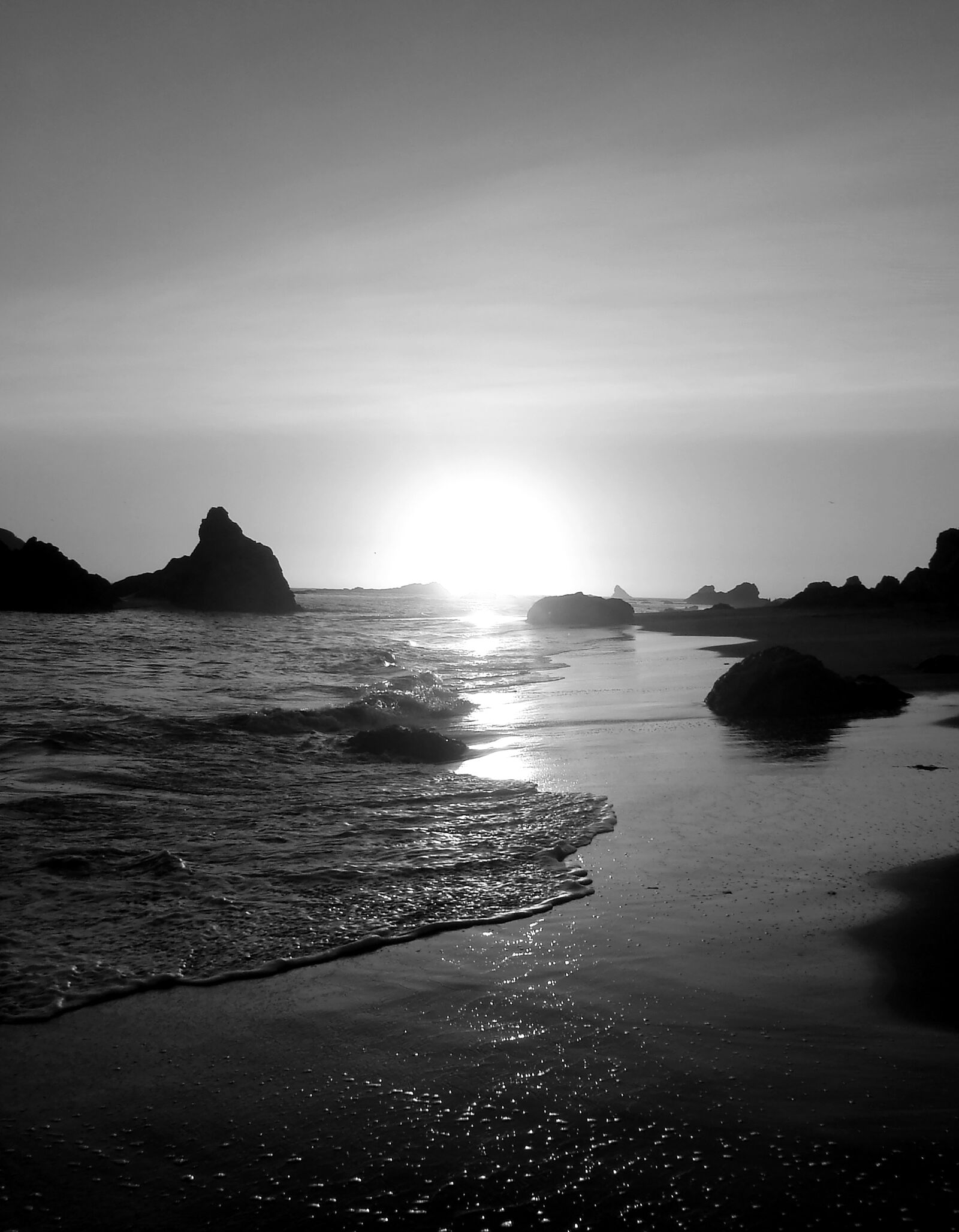 Sony DSC-W7 sample photo. Beach, ocean, sunset photography