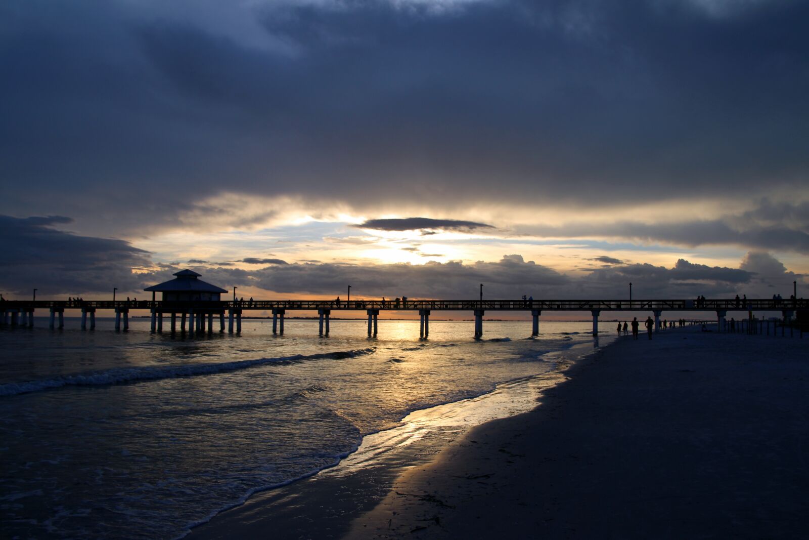 Canon EOS 700D (EOS Rebel T5i / EOS Kiss X7i) sample photo. Sunset, beach, pier photography