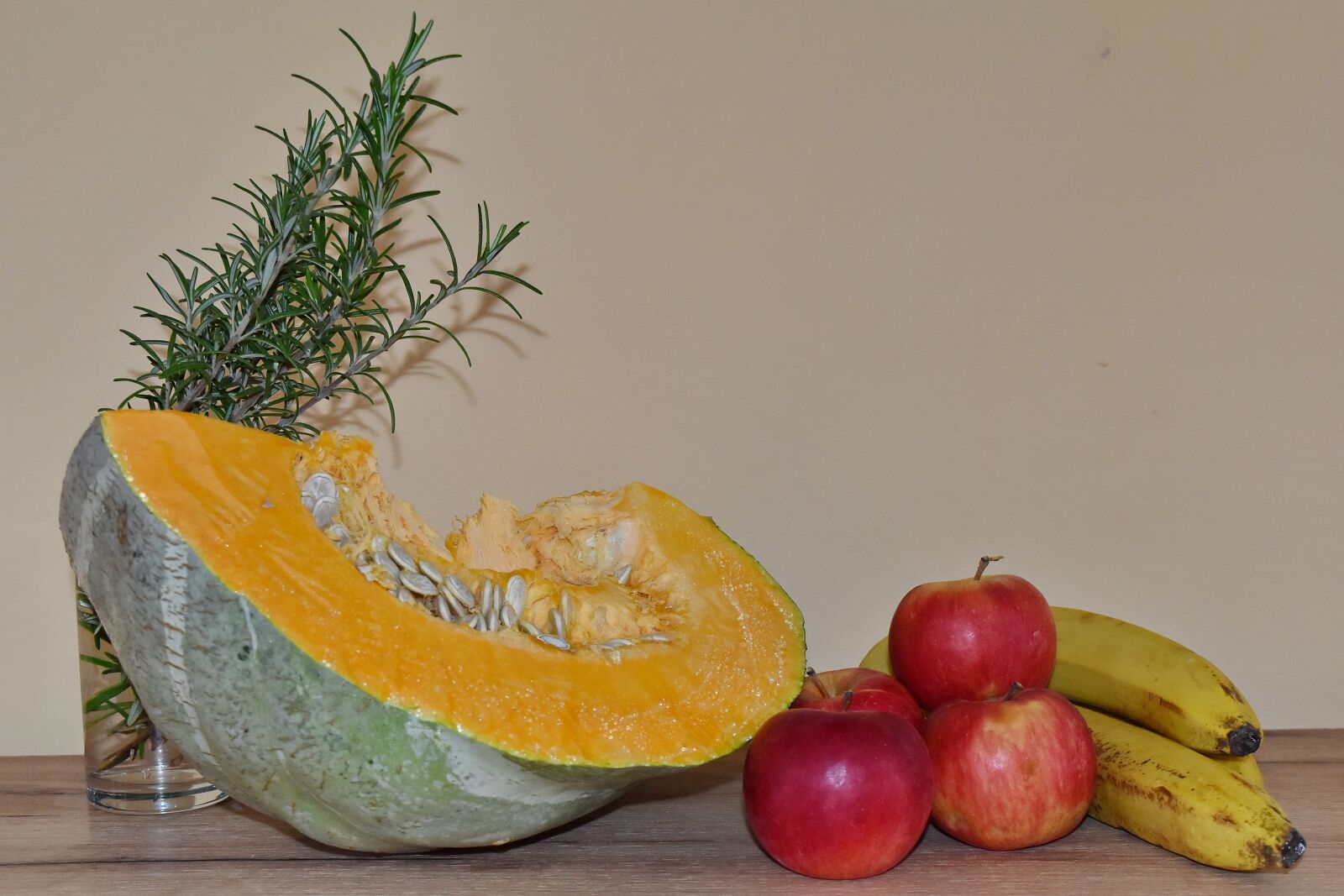 Nikon D5500 sample photo. Apples, banana, pumpkin, still photography