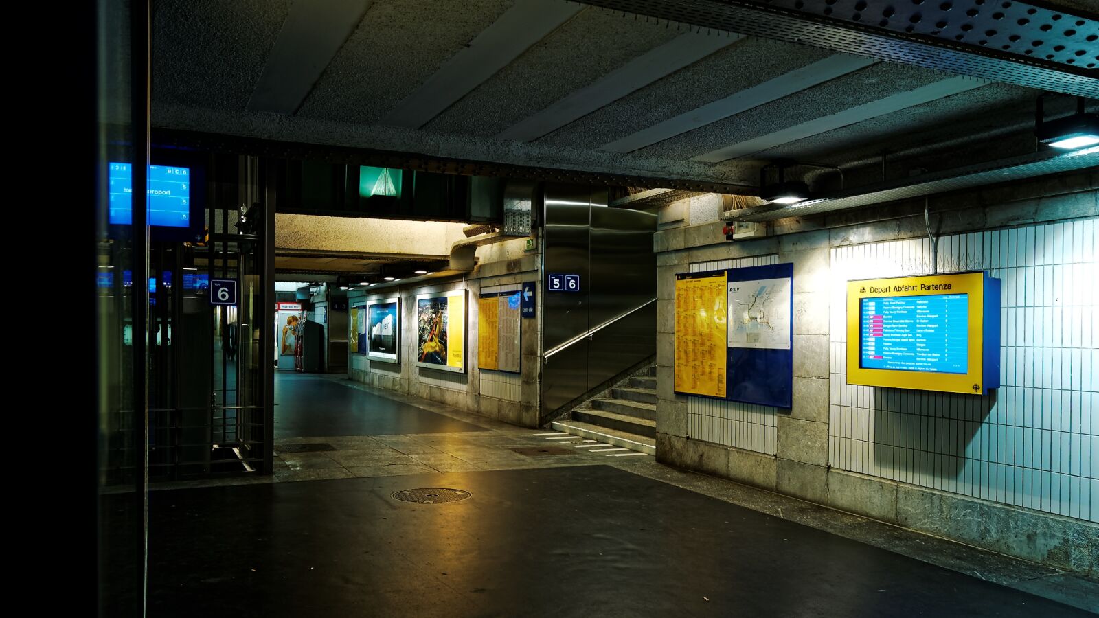 Nikon D50 sample photo. Underpass, railway station, lausanne photography