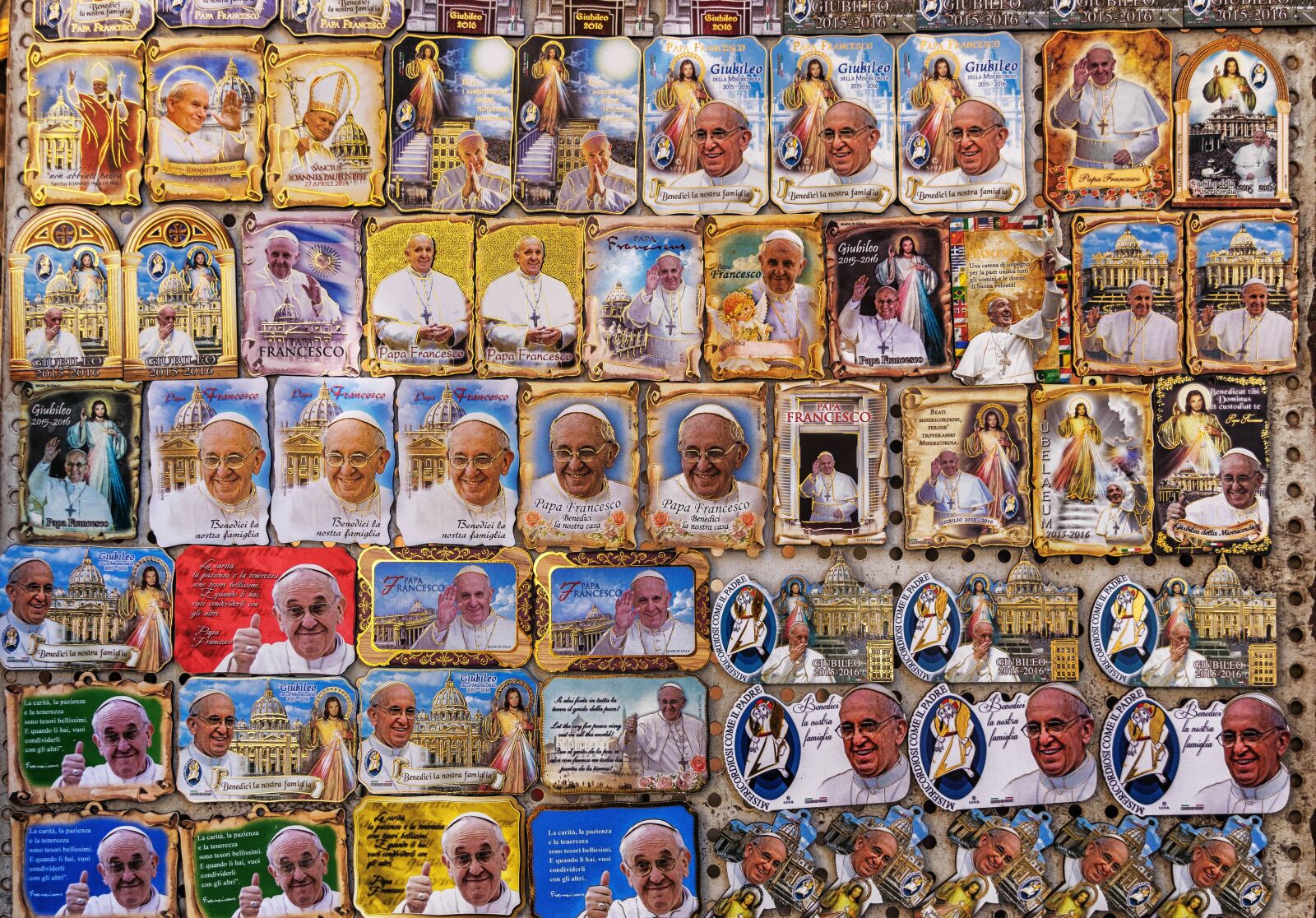 Nikon D3300 sample photo. Pope, church, sticker photography