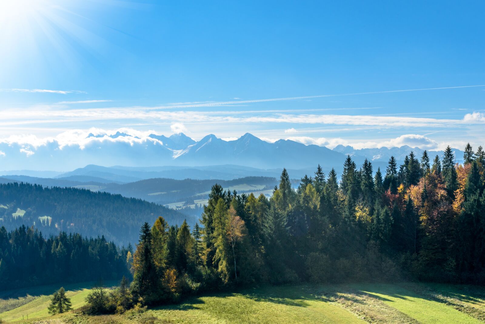 Nikon D750 sample photo. Snowy peaks, meadows, mountains photography