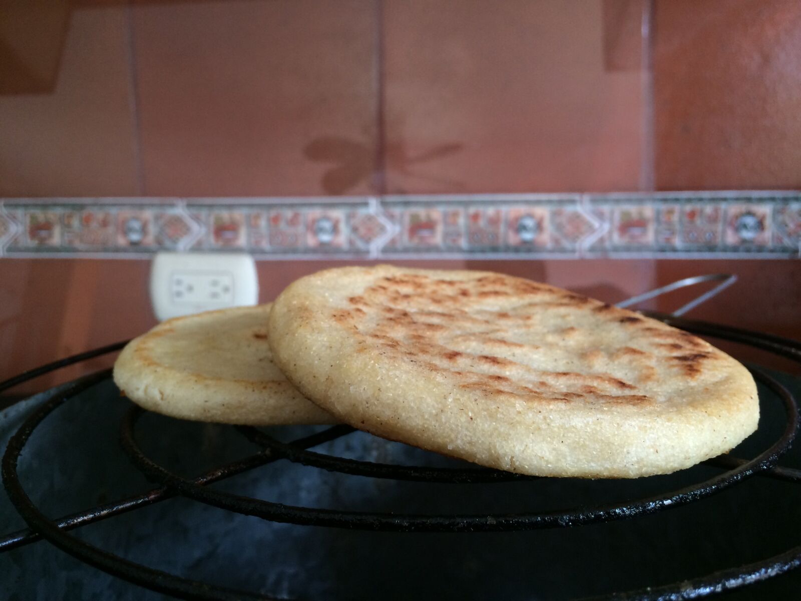 Apple iPhone 5s sample photo. Arepa, arepas, breakfast photography