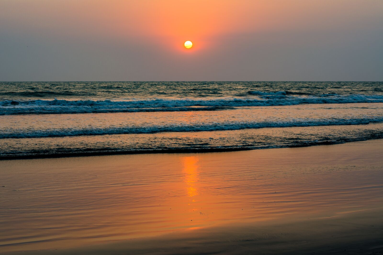 Nikon D5200 sample photo. Sunset, beach, ocean photography