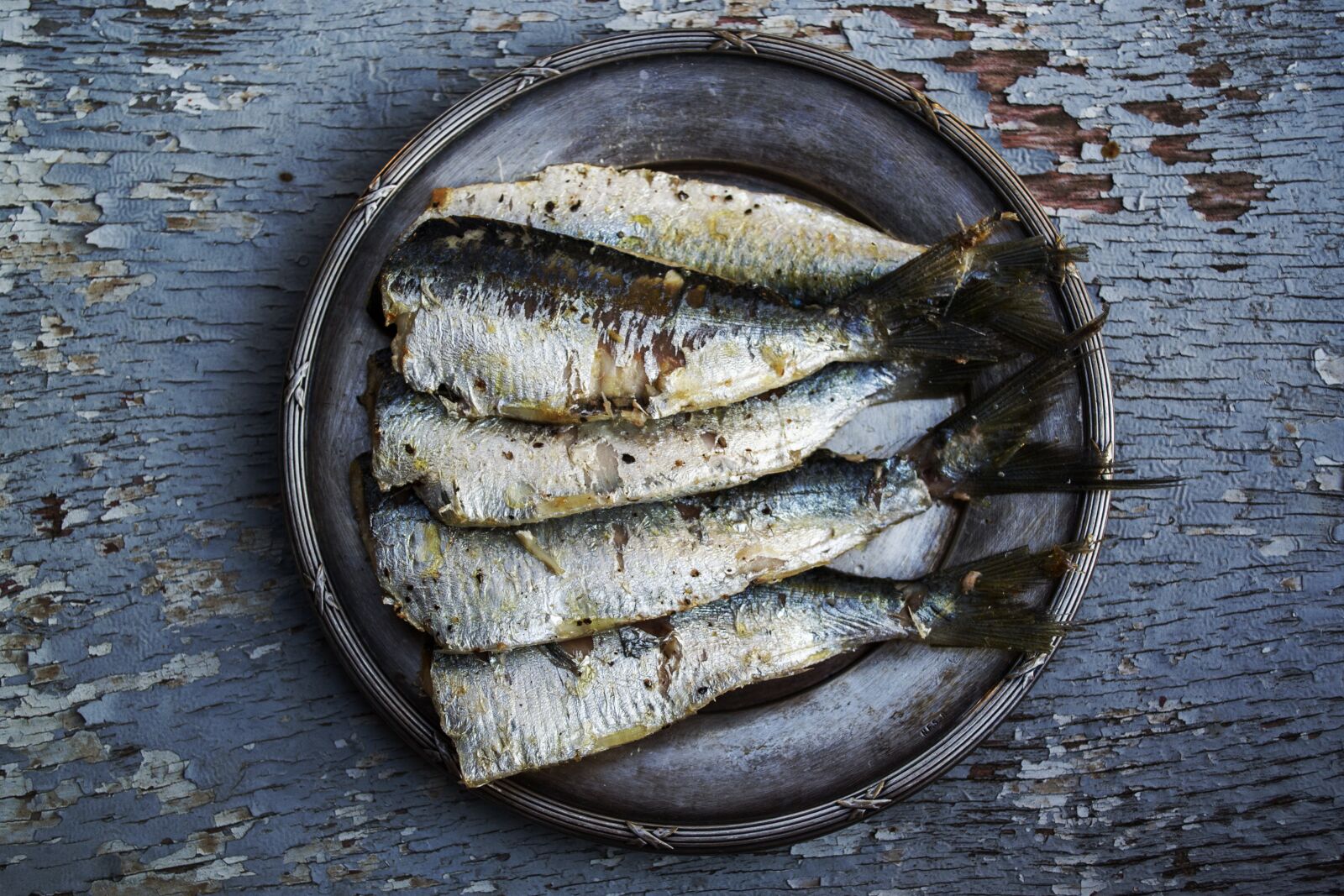 Nikon D3100 sample photo. Sardines, fish, plated food photography