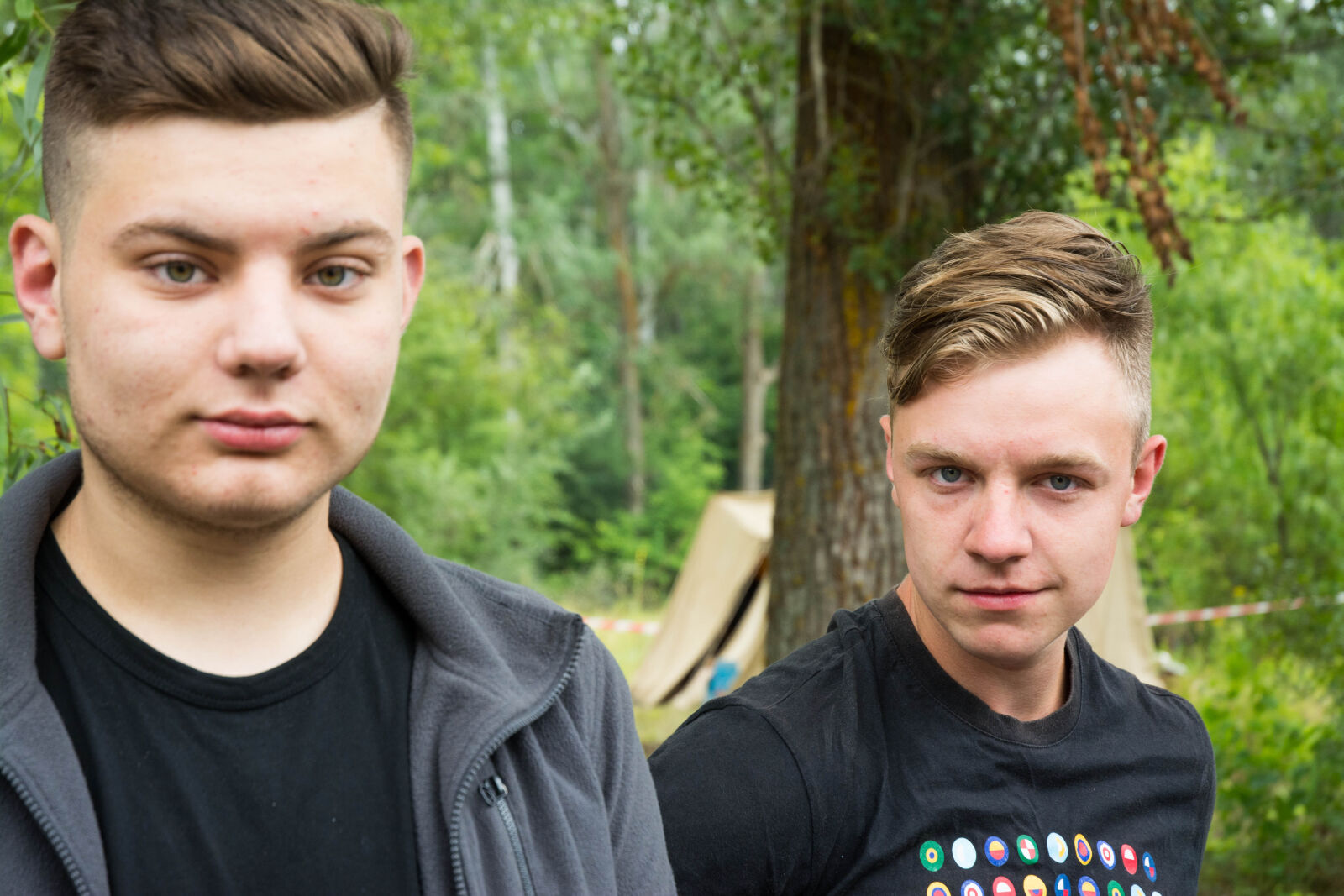 Nikon D7100 sample photo. Camp, dip, forest, pine photography