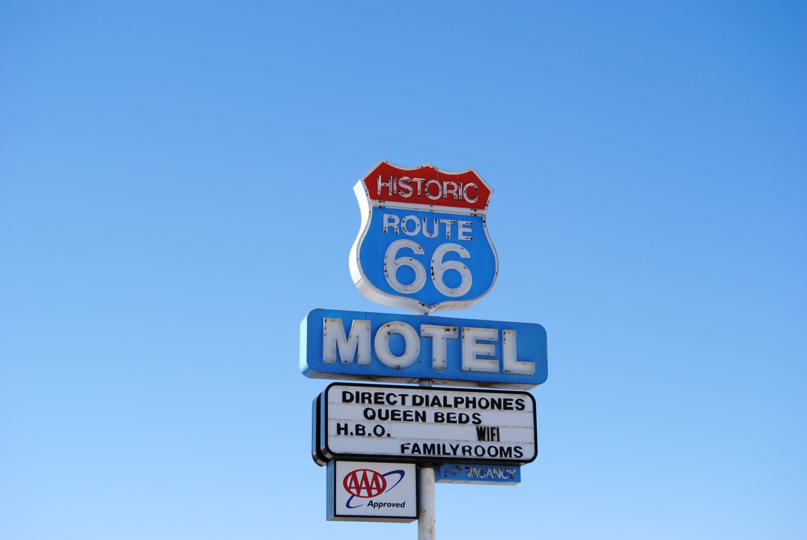 Nikon D3000 sample photo. Route 66, street sign, usa photography