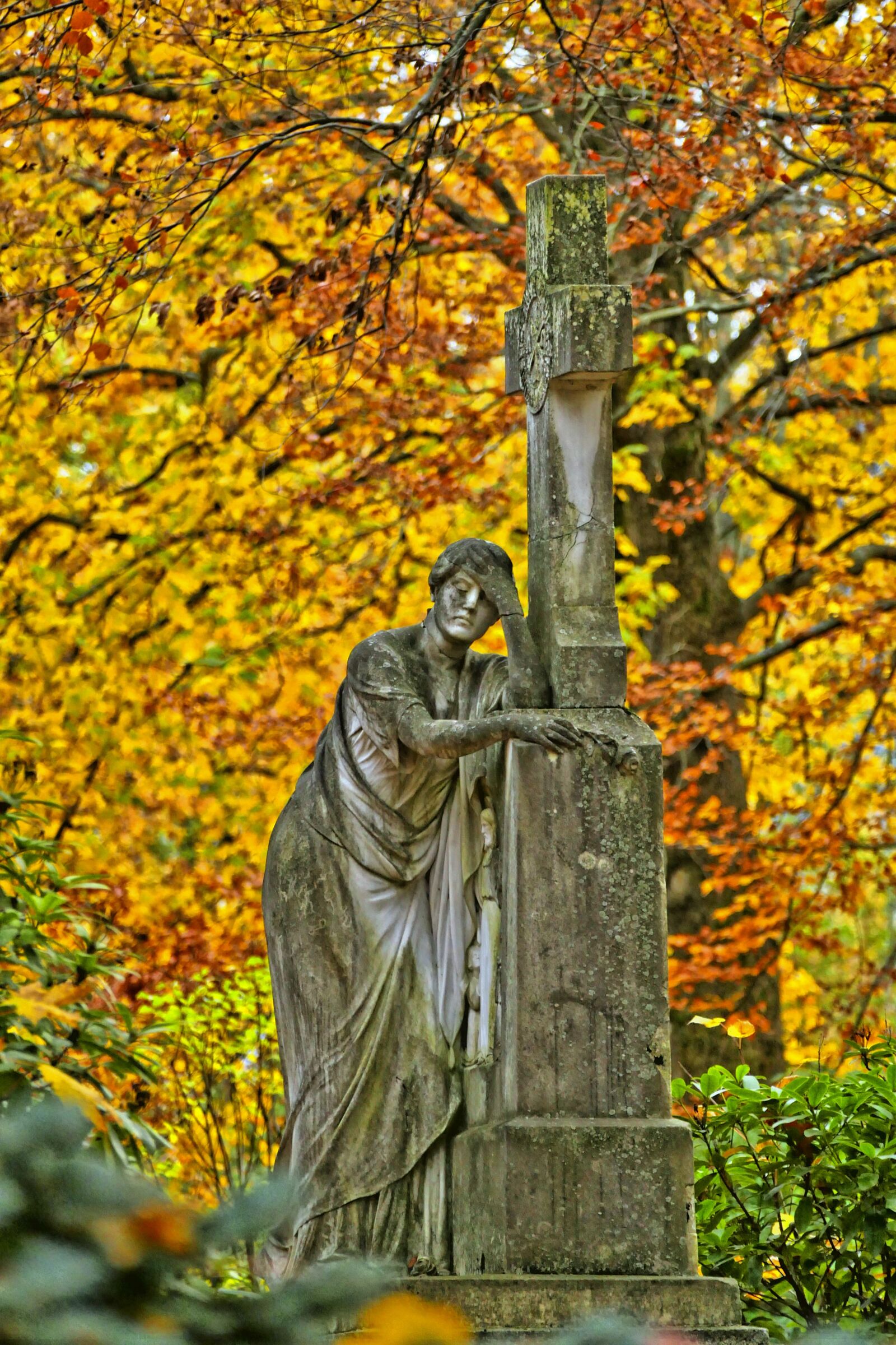 Panasonic Lumix DMC-FZ1000 sample photo. Autumn, mourning, angel photography