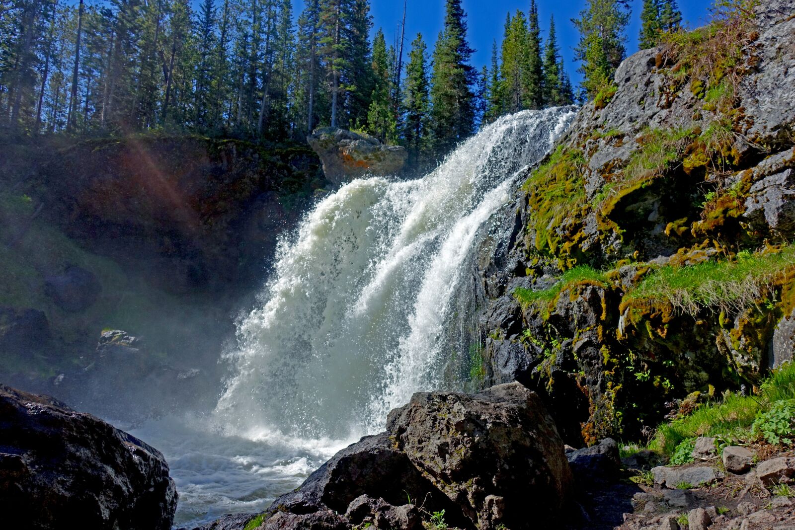 Sony Cyber-shot DSC-RX100 III sample photo. Waterfall, yellowstone, national park photography