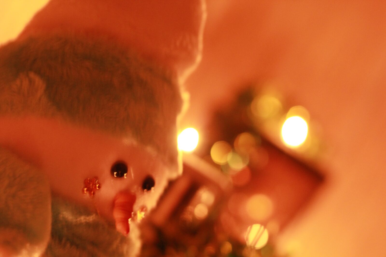 Canon EOS 60D + Canon EF 50mm F1.8 STM sample photo. Christmas, candlelight, snowman photography