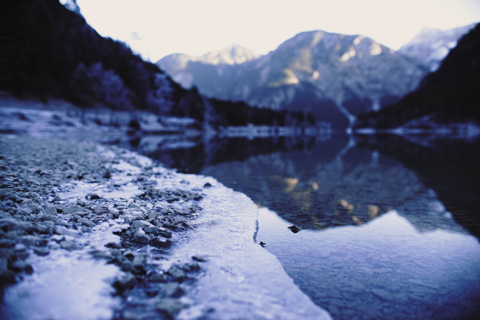 Sony a7R sample photo. Bavaria, frozen, ice, lake photography