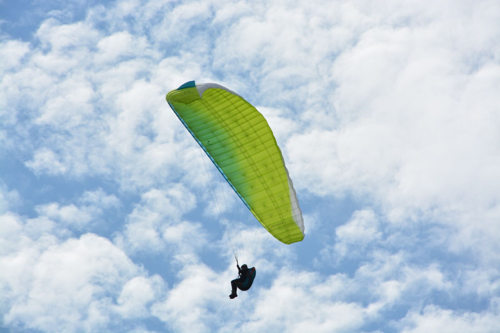 Nikon D5200 sample photo. Paragliding, paraglider, green sail photography
