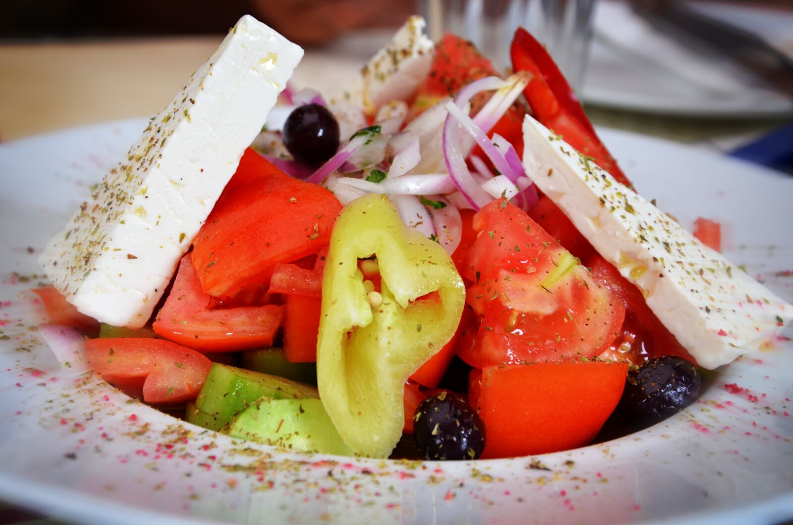 Nikon D5100 sample photo. Salad, greek salad, greek photography