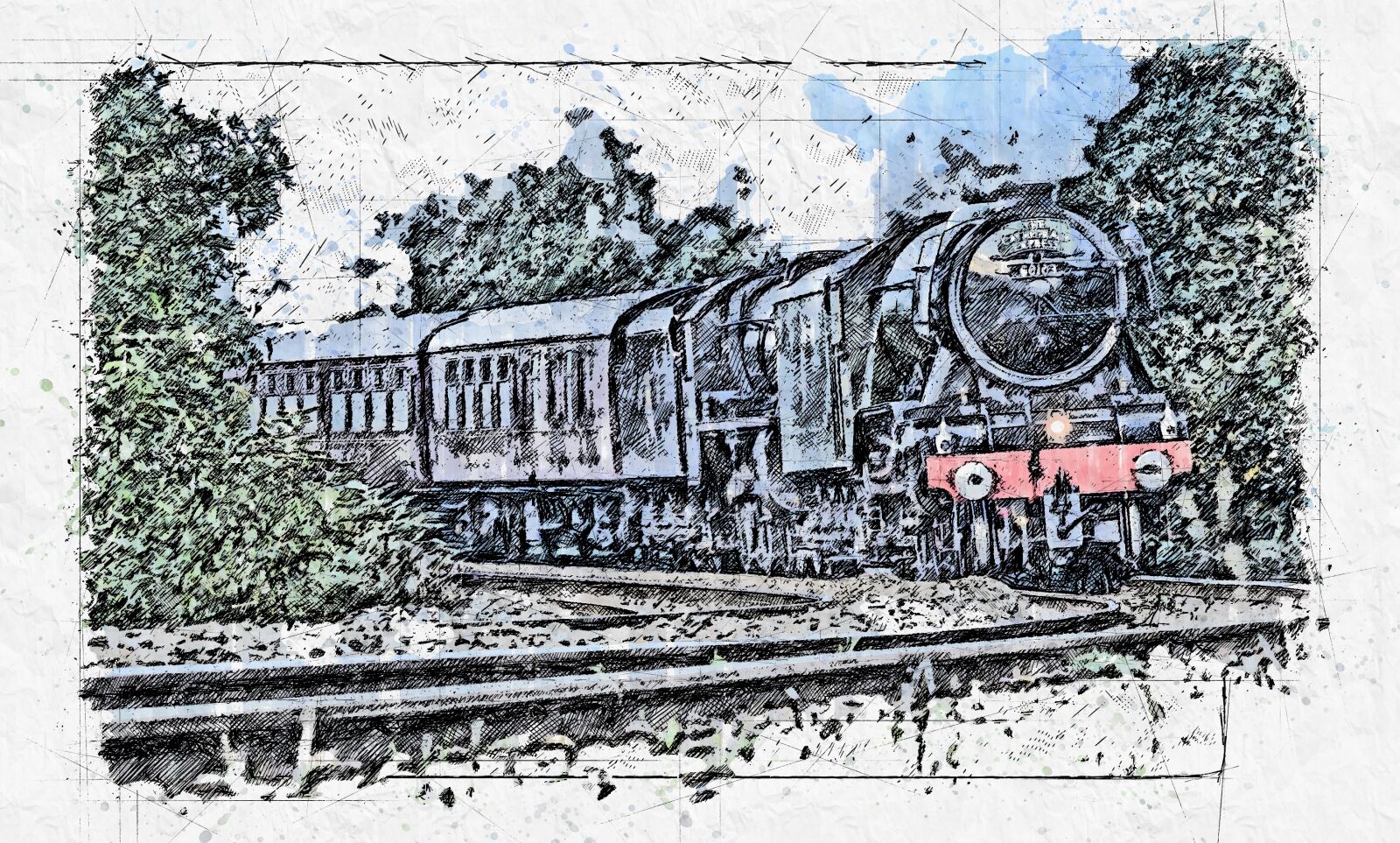 Nikon D7100 sample photo. Flying, scotsman, train photography