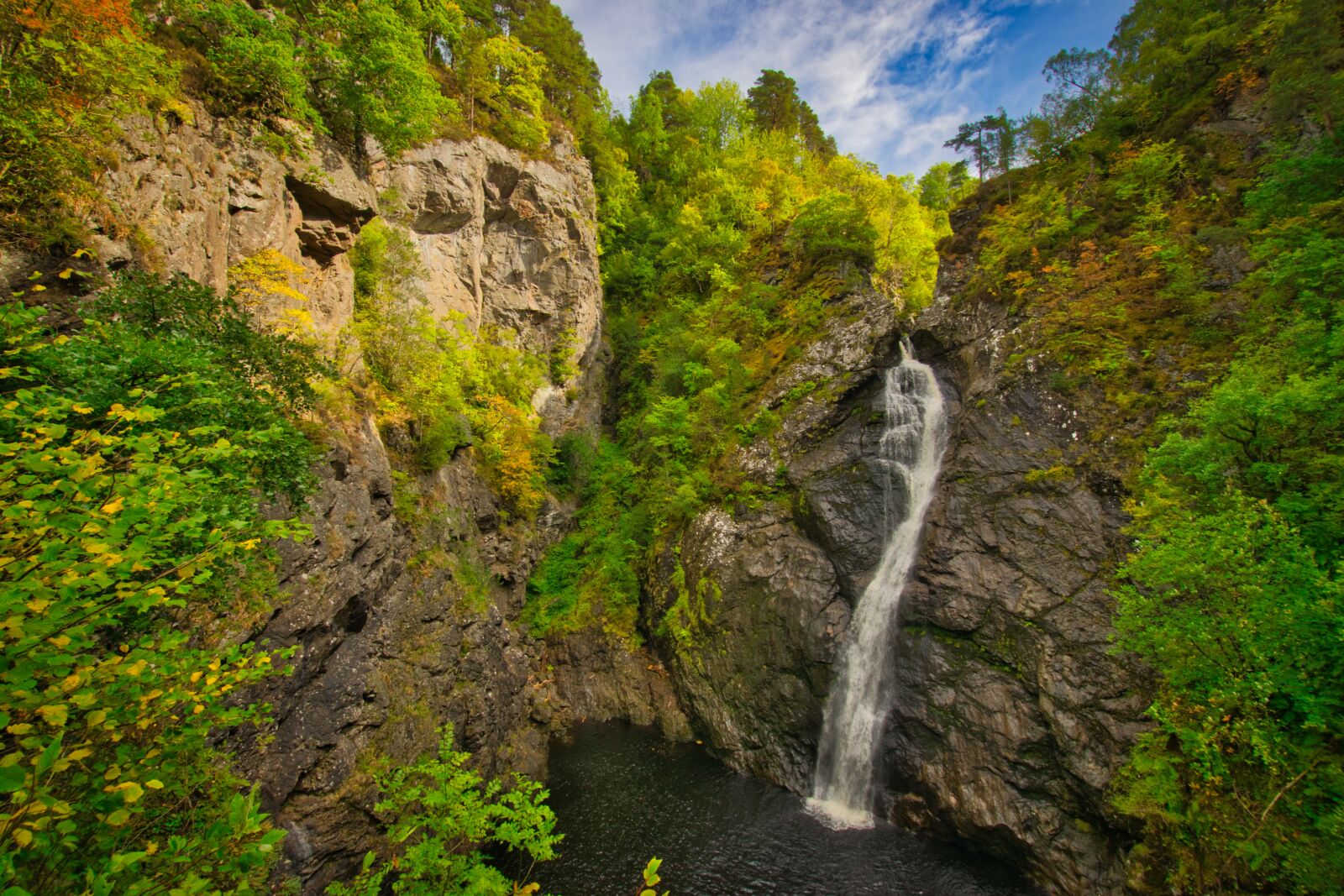 Nikon D5300 sample photo. Waterfall, rock, nature photography