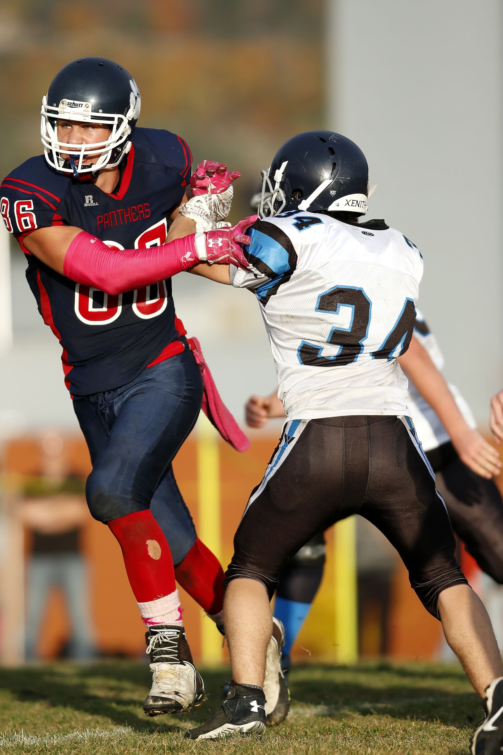 Canon EOS 70D + Canon EF 300mm F2.8L IS USM sample photo. American football, player, powerful photography