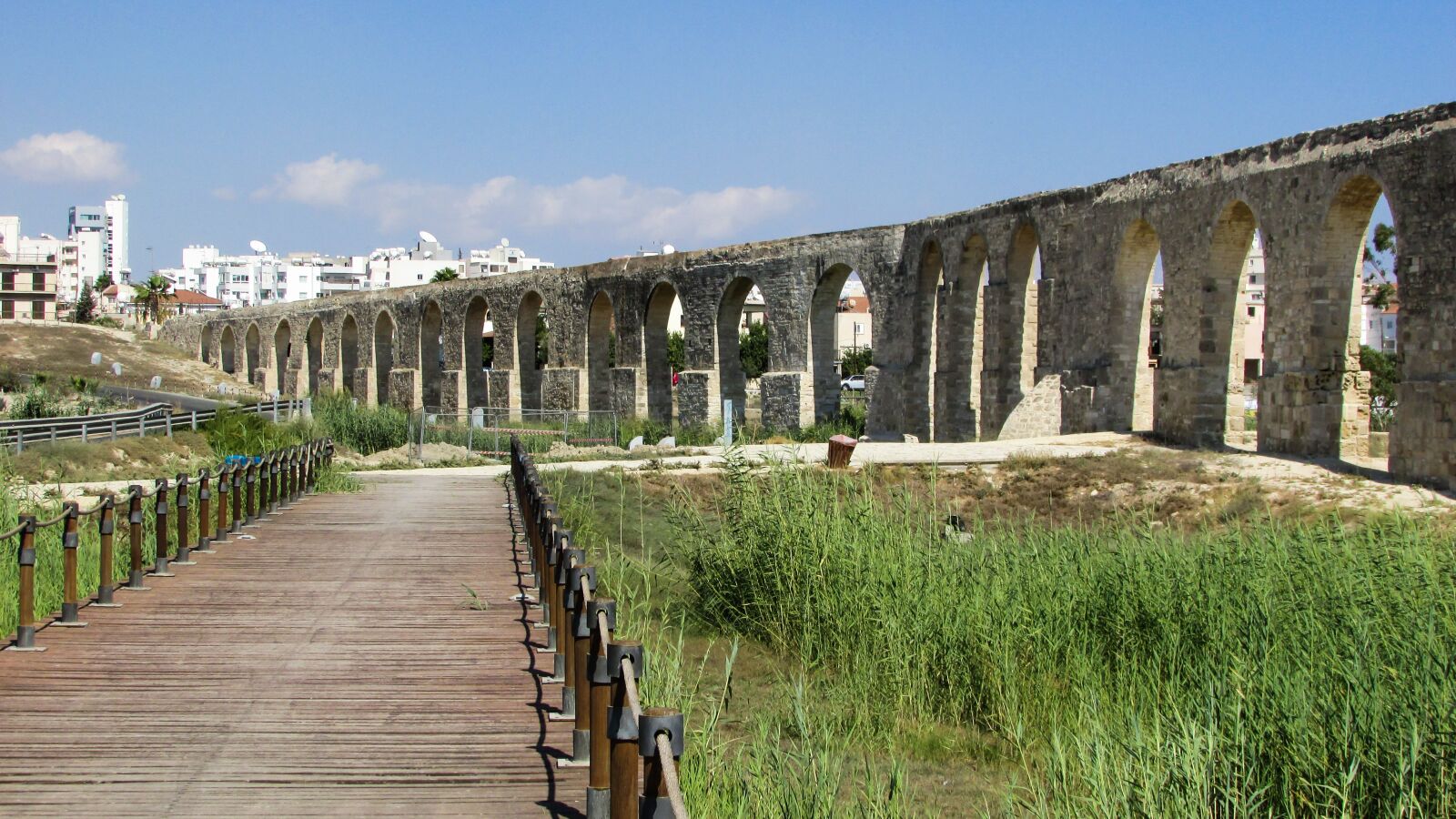 Canon PowerShot SX400 IS sample photo. Kamares aqueduct, aqueduct, architecture photography