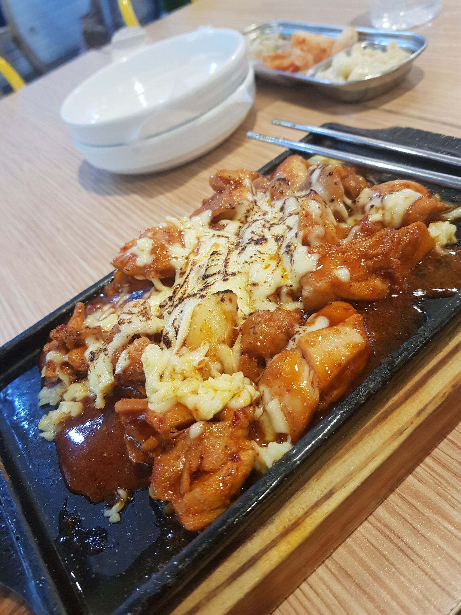 Samsung Galaxy Note9 sample photo. Koreanfood, cheese, chicken photography