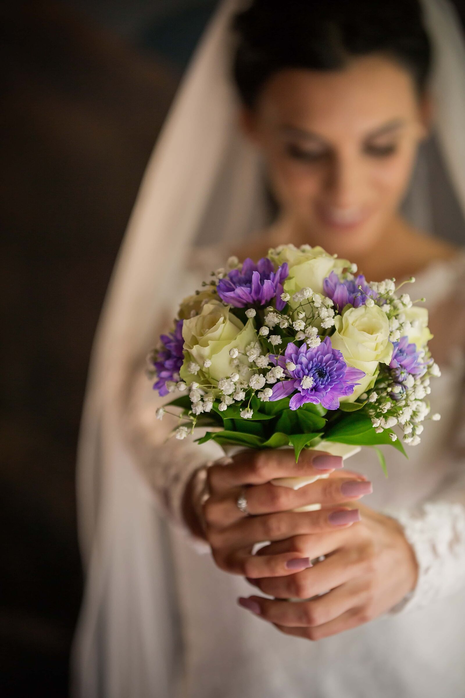 Canon EOS 5D Mark III sample photo. Wedding bouquet, close-up, hands photography