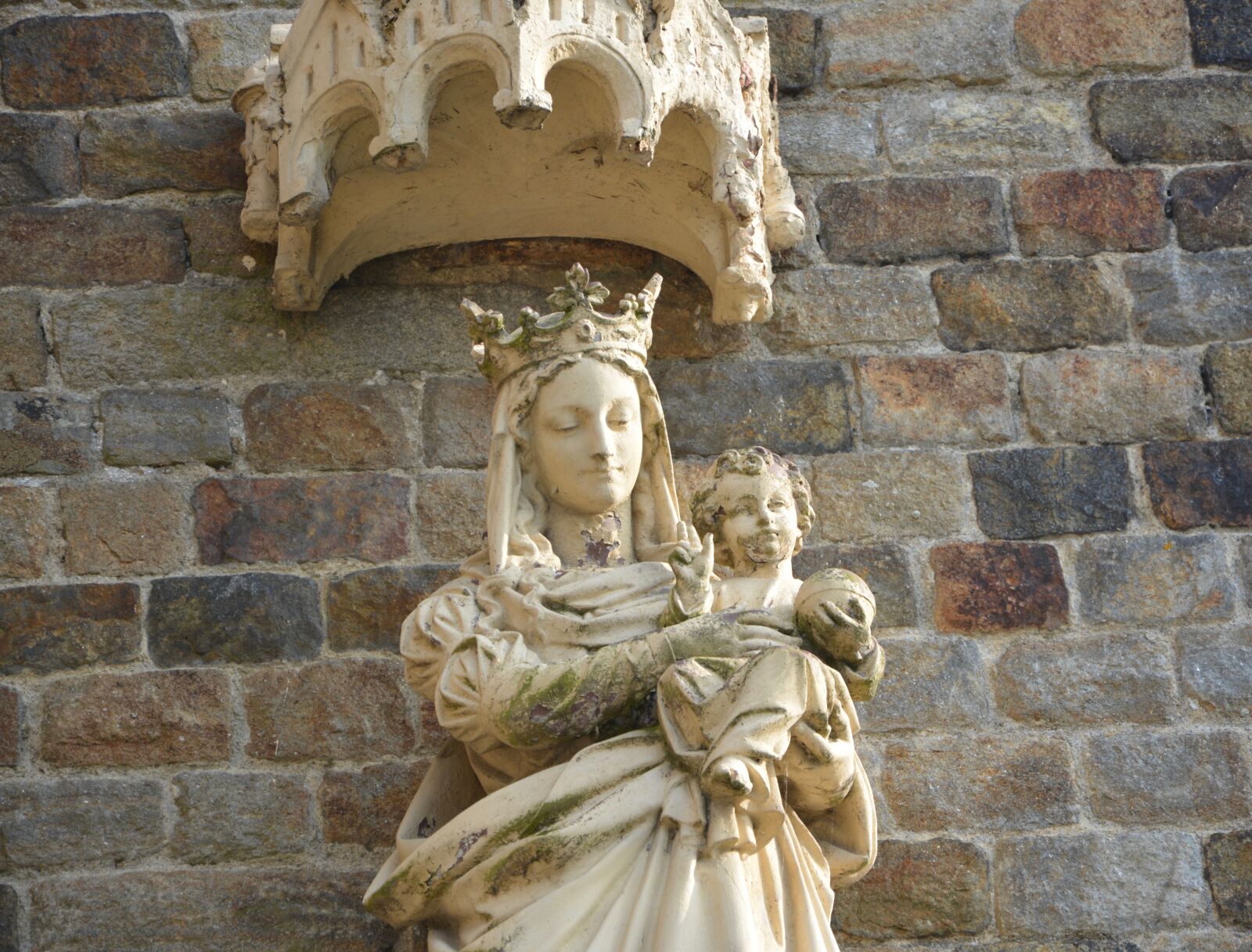 Nikon D5200 sample photo. Statue, mary jesus, portrait photography