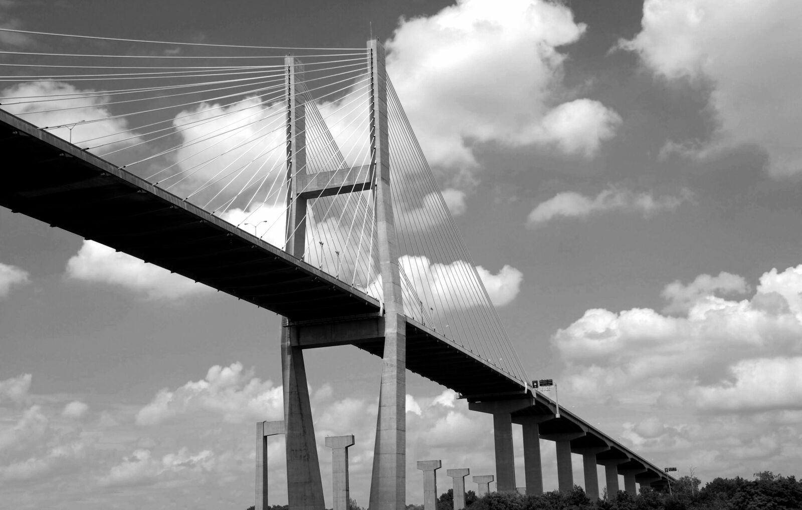 Nikon D200 sample photo. Bridge span, bridge, black photography
