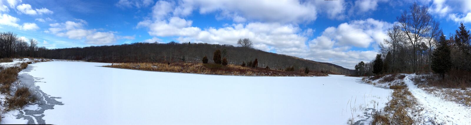 Apple iPhone 6s sample photo. Snow, lake, landscape photography