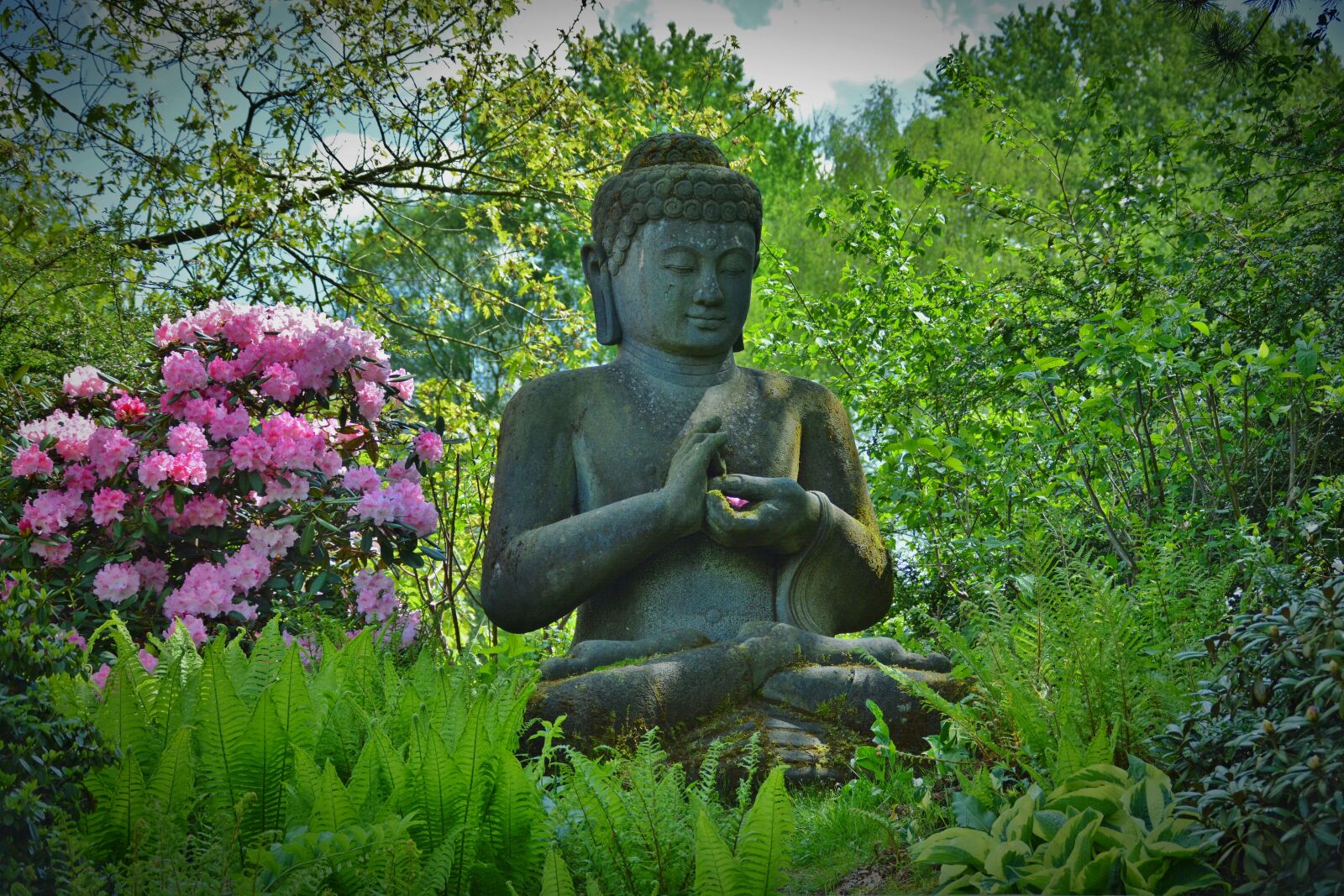 Nikon D5200 sample photo. Statue, budda, pray photography