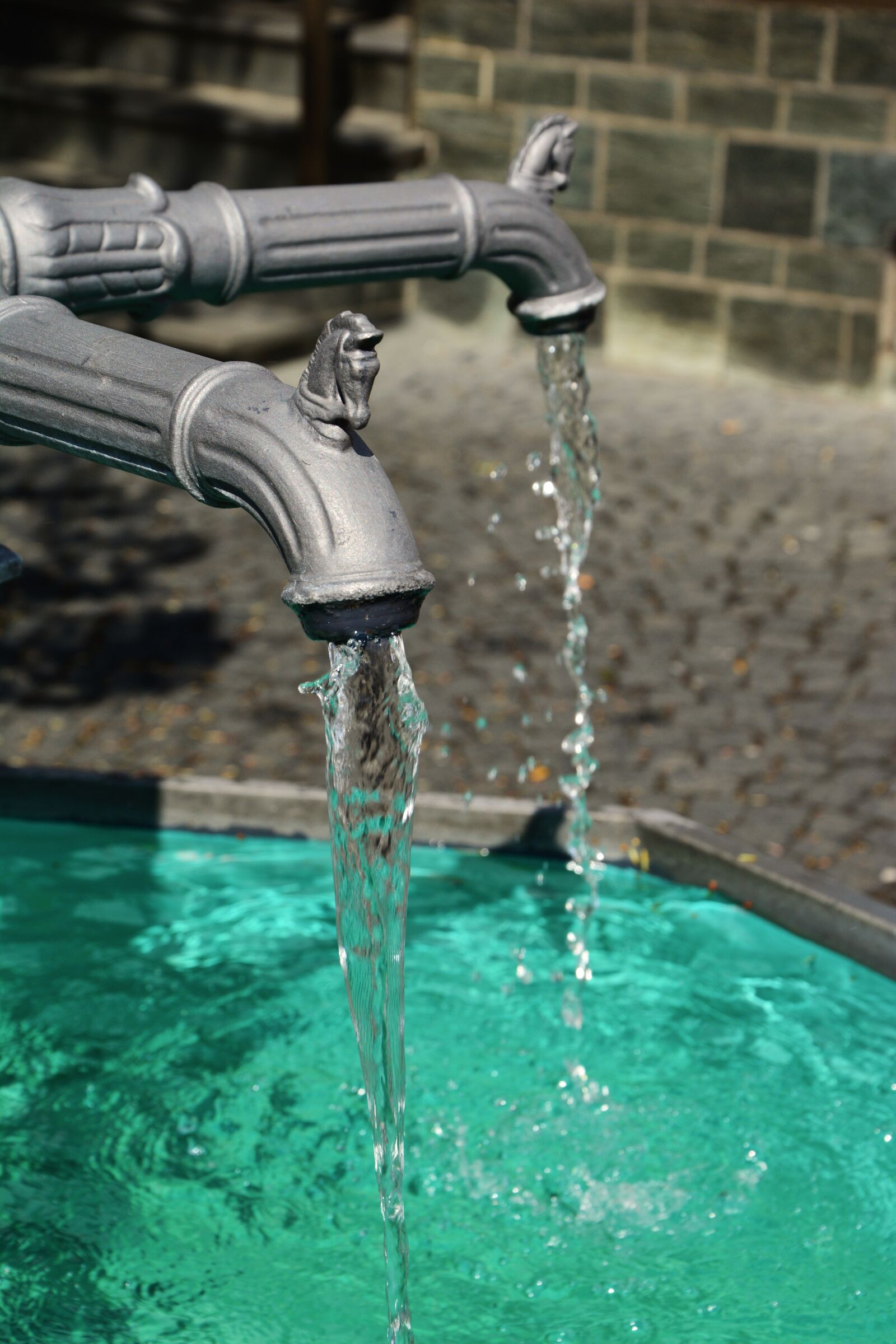 Nikon D5200 sample photo. Fountain, water, flow photography