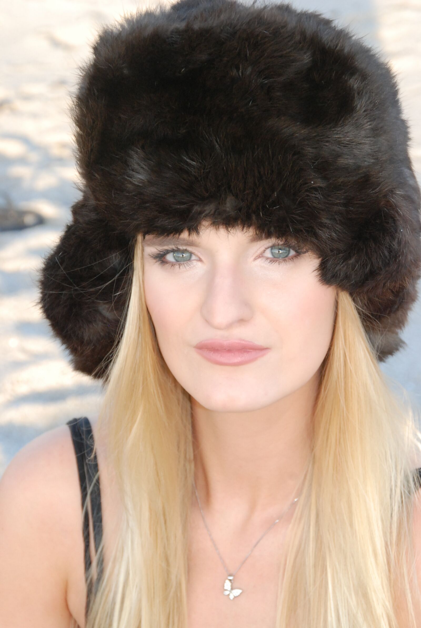 Nikon D80 sample photo. Russian, hat, beach photography