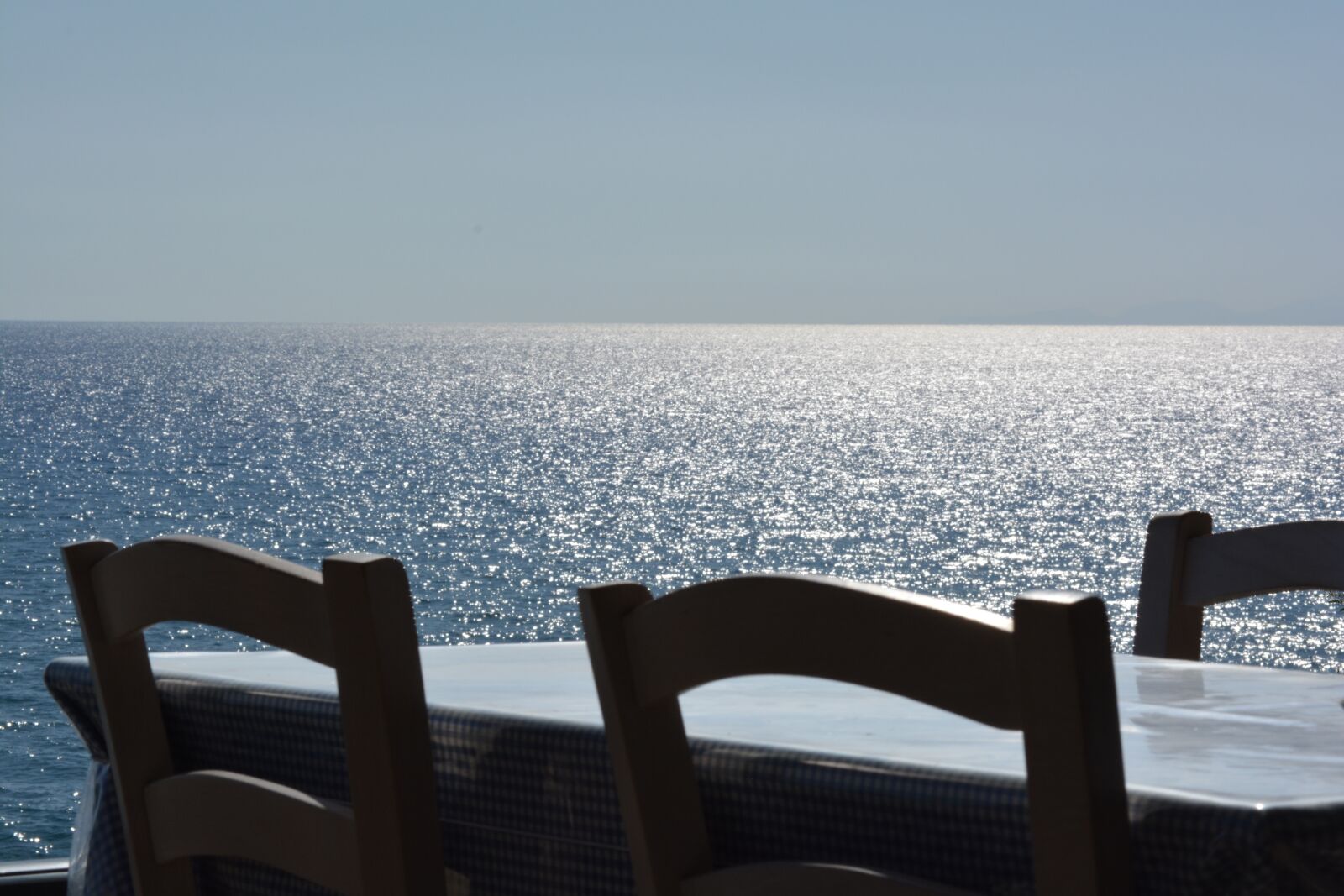 Nikon D5200 sample photo. Sea view, table, sunset photography