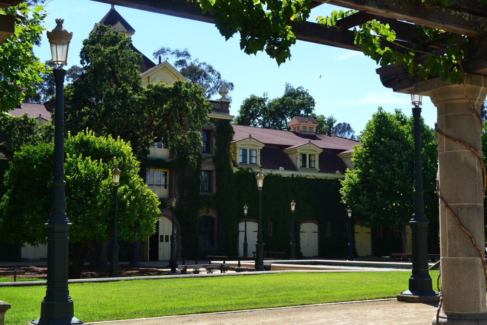 Nikon D3100 sample photo. Inglenook, winery, wine photography