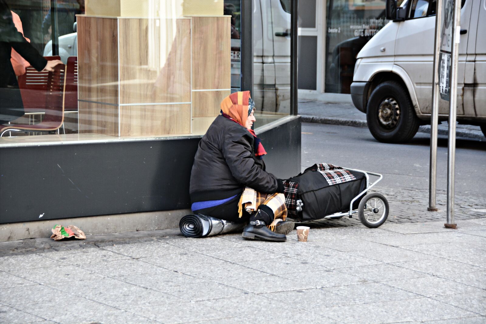 Nikon D7100 sample photo. Poverty, homeless, frankfurt photography