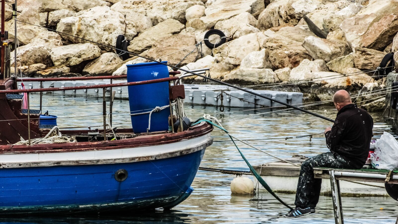 Canon PowerShot SX400 IS sample photo. Harbour, fishing, relaxation photography