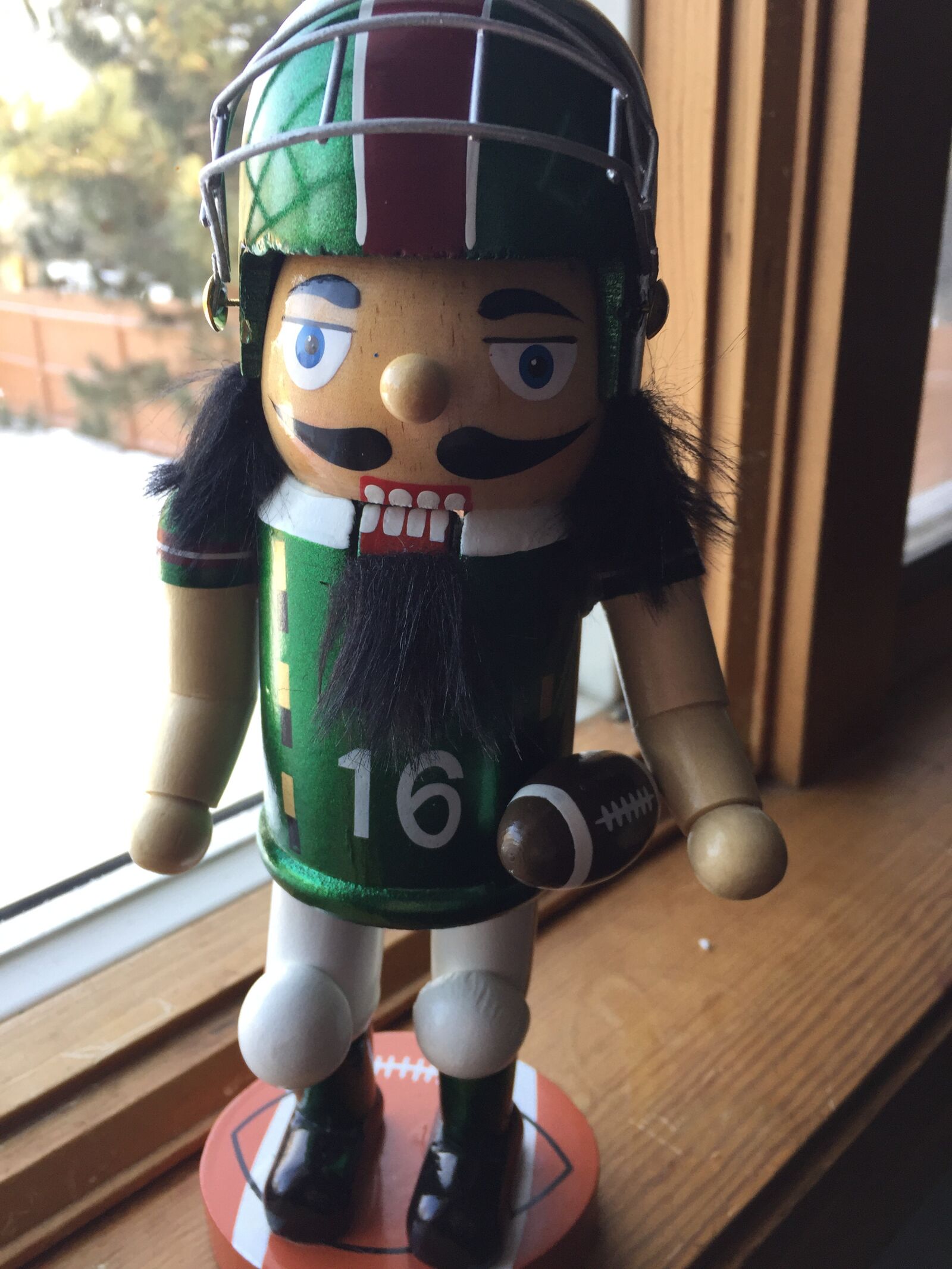 iPhone 6 back camera 4.15mm f/2.2 sample photo. Football, toy, figurine photography