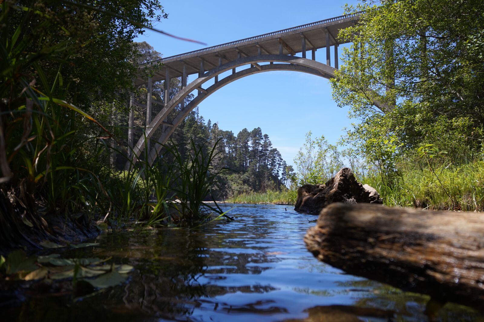 Sony Alpha a5000 (ILCE 5000) sample photo. Mendocino, bridge, beach photography