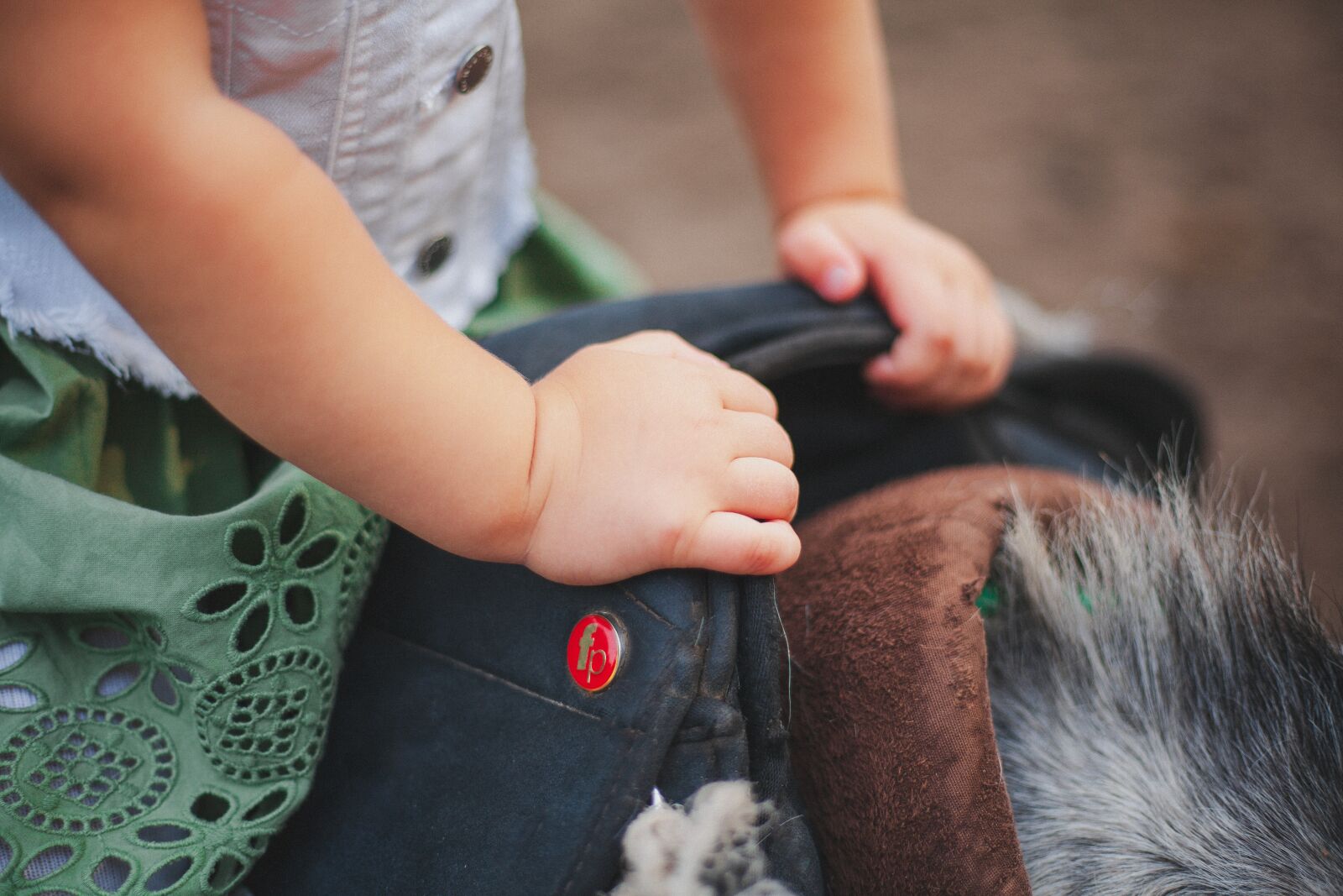 Canon EOS 5D Mark II sample photo. Racecourse, baby, saddle photography